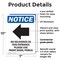 Signmission No Deliveries To This, 7 in W x Rectangle, Plastic OS-2PACK-NS-P-710-V-14477 - alternate 5